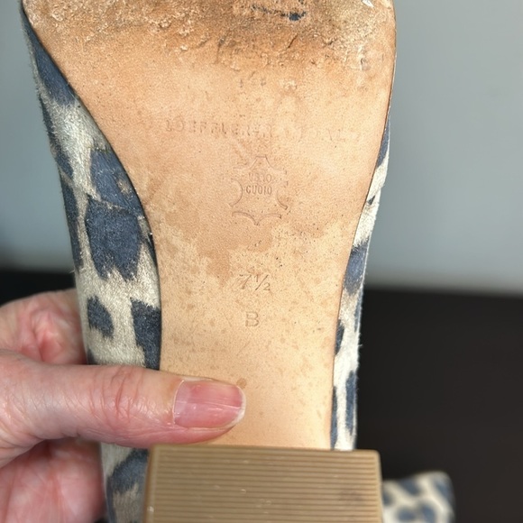 Loeffler Randall Paulina Suede Leopard Print Pumps Point Toe Designer Shoe 7.5 - Picture 13 of 13